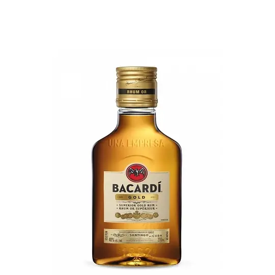PETACA BACARDI CARTA ORO 200ml (40°)