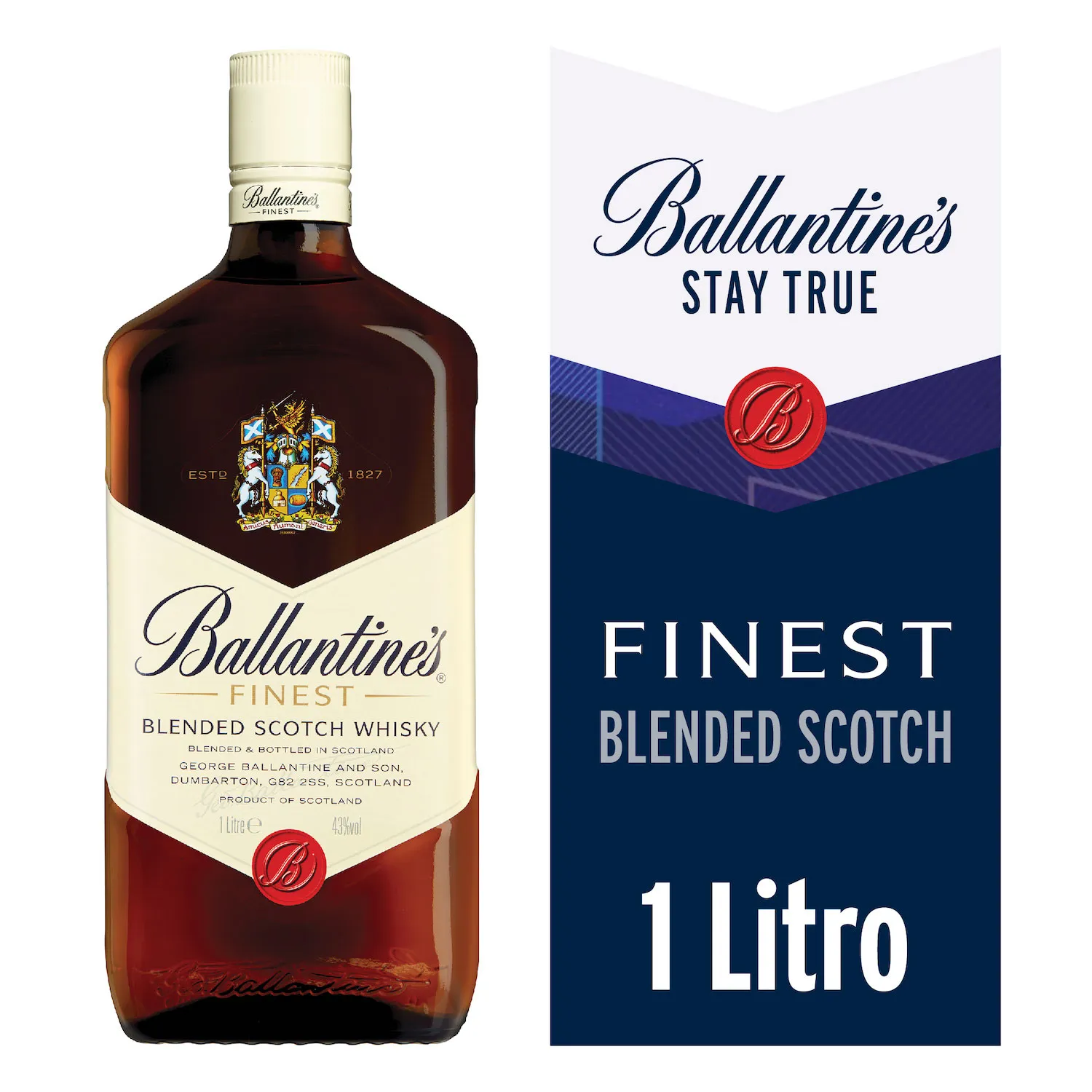 [U810-2] WHISKY BALLANTINES FINEST 1 LT  (40°)