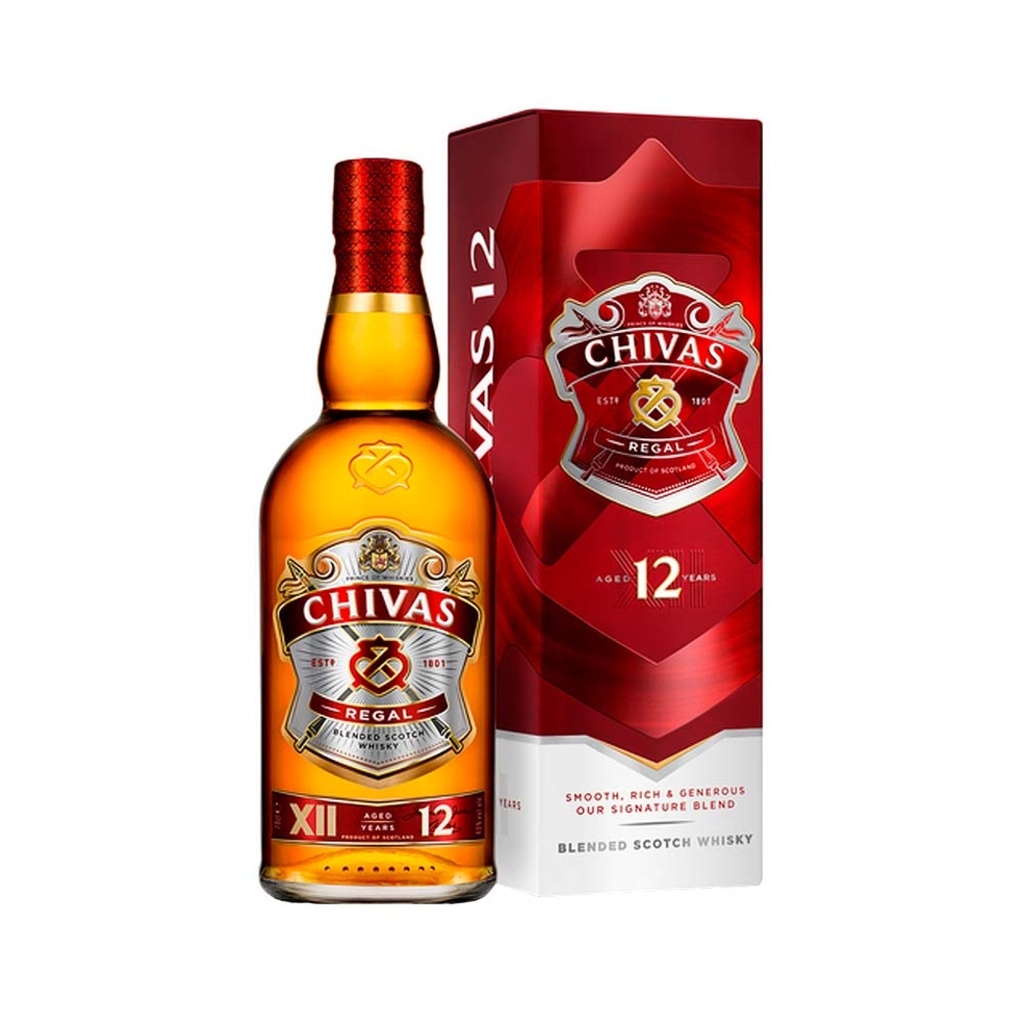 [U810-17] WHISKEY CHIVAS REGAL 12 AÑOS 1l (40°)