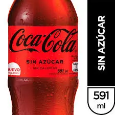 [U125-2] COCA COLA SIN AZUCAR 591cc PET