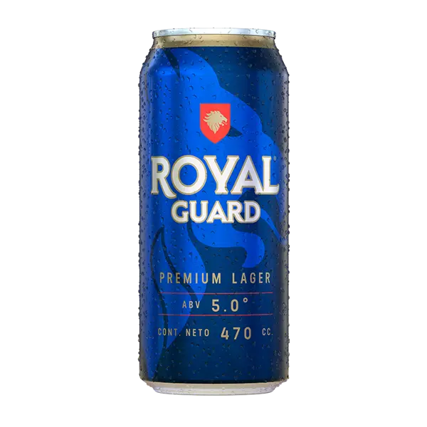 CERVEZA ROYAL GUARD LATA 470cc UN (5º)