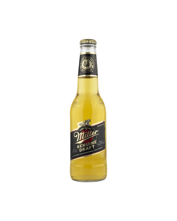 [400-34] CERVEZA MILLER BOTELLIN 355cc (4.7º)