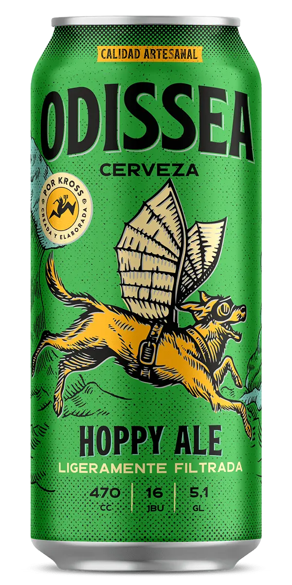 [400-56] CERVEZA ODISSEA HOPPY ALE 470ML (5,1°)