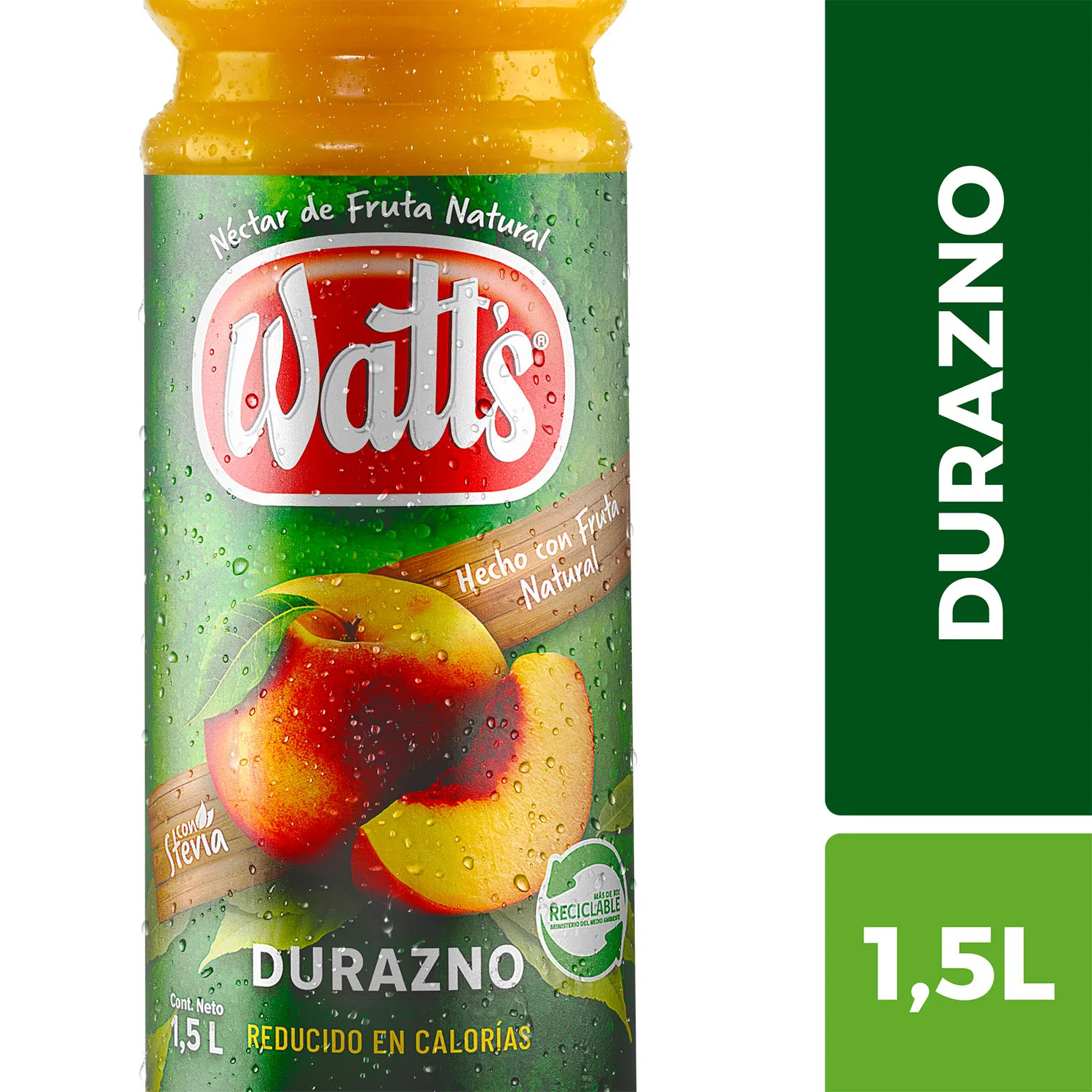 [U700-7] NECTAR WATTS DURAZNO 1.5 LT