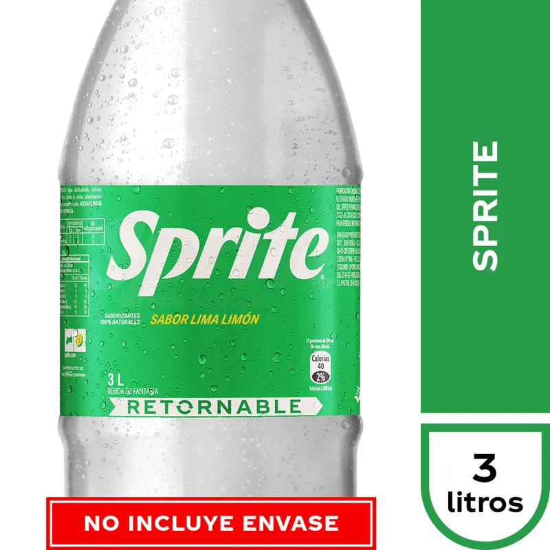 [U101-3] SPRITE RETORNABLE 3 LT